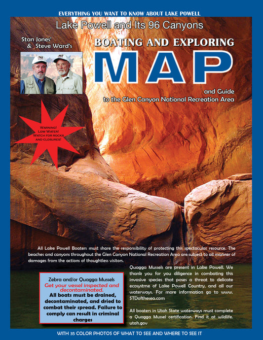 Stan Jones’ and Steve Ward’s Map of Lake Powell - Folded